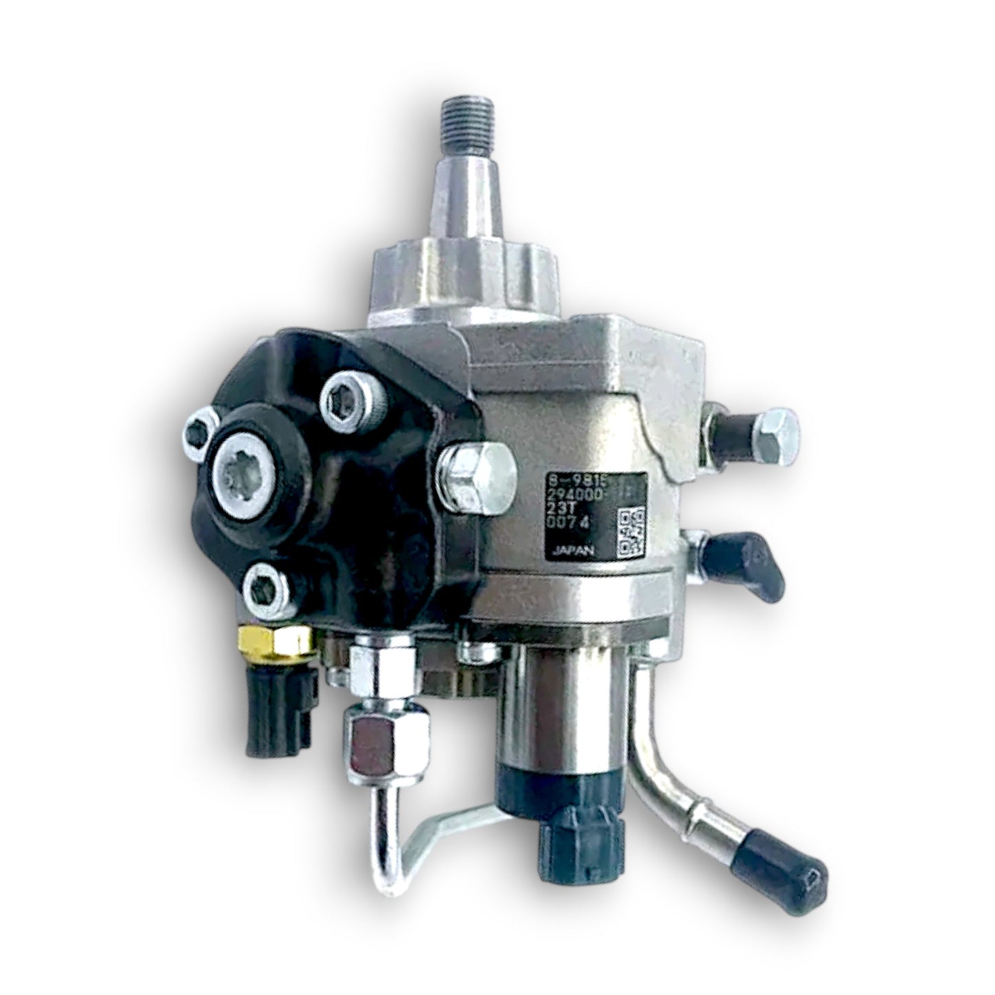 FuseTech 4JJ1 Stroker Fuel Pump, new Denso upgraded fuel pump with improved performance, shown in a detailed close-up image.