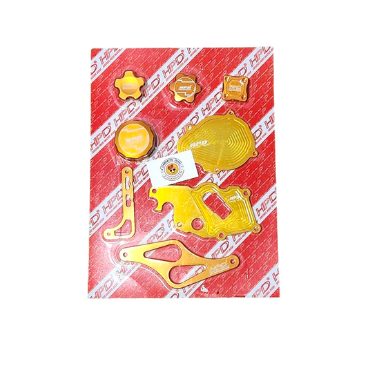 HPD Special Parts 4JJ3 Bling Kit featuring gold 4JJ bling parts for customizing vehicle accessories.