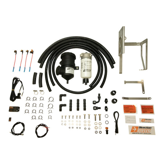 MU-X 4JJ1 PreLine-Plus pre-filter and ProVent catch can combo with in-cab alarm by Direction Plus.