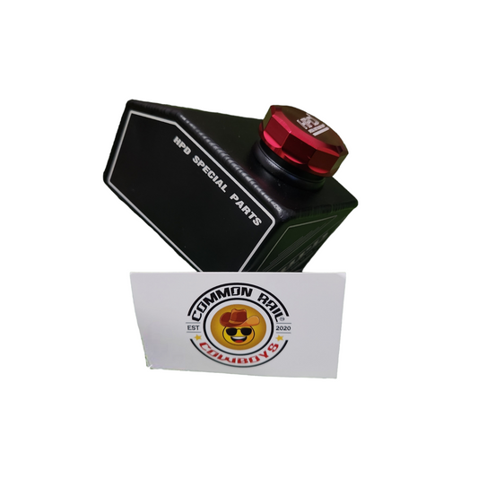 HPD N70 brake reservoir showing anodized black finish and corrosion resistance