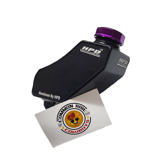 Aluminum N70/N80 Hilux HPD brake reservoir with VSC, 35mm height, designed for off-road and performance vehicles.