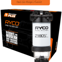 Ryco RC671DPK kit contents for Ford Ranger Next-Gen pre-filter
