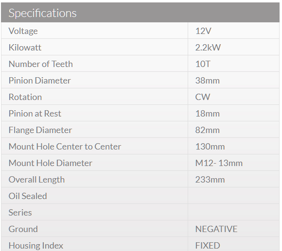 1KD Starter Motor for Hilux and Prado - Common Rail Cowboys