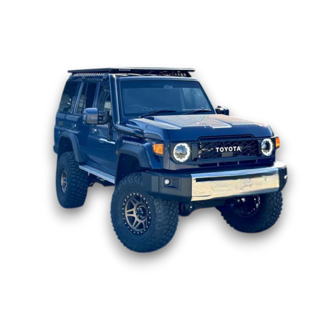 Toyota Landcruiser 76/78/79 Series 4" Stainless Snorkel (Facelift) - Phat Bars - Common Rail Cowboys