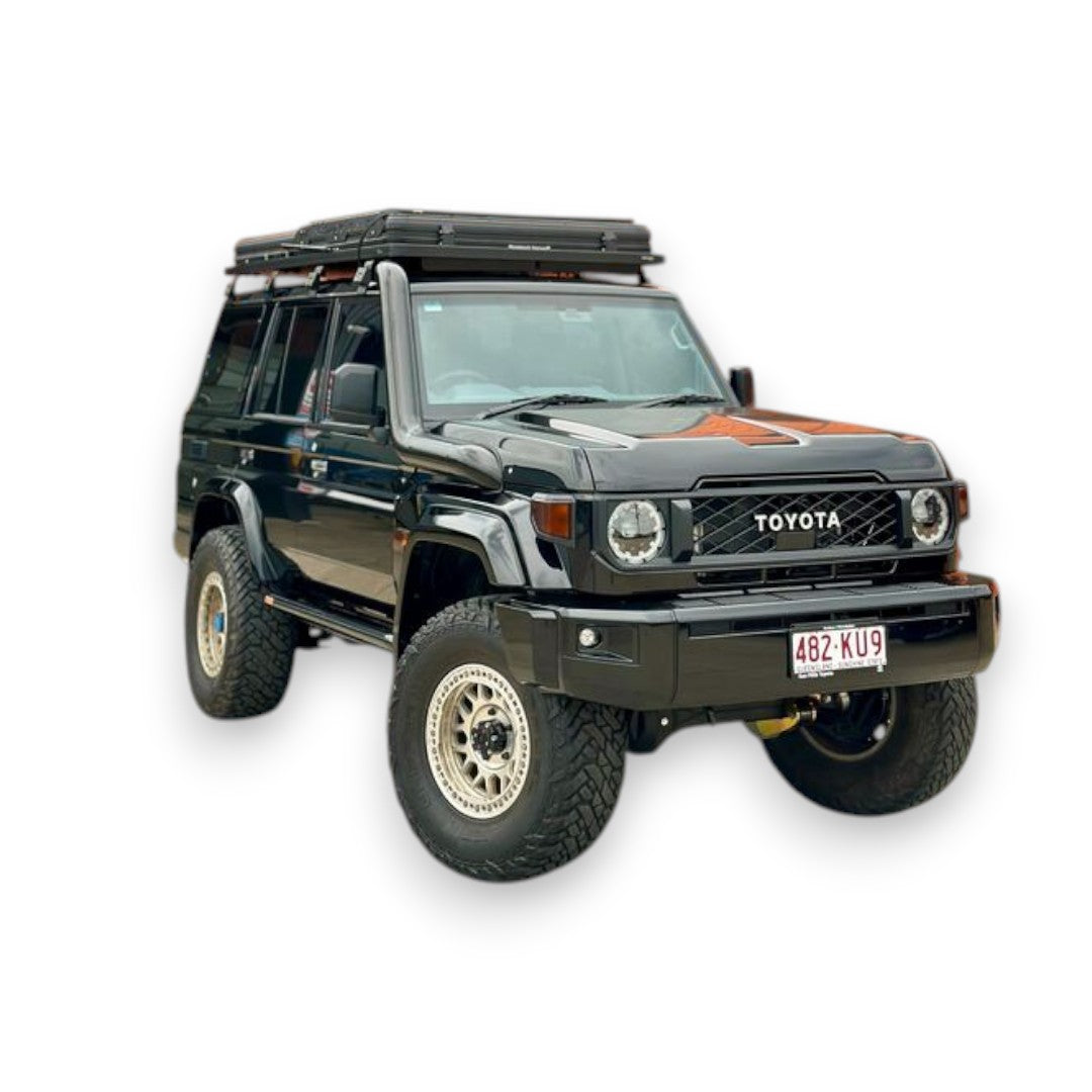 Toyota Landcruiser 76/78/79 Series 5" Stainless Snorkel (Facelift) - Phat Bars - Common Rail Cowboys