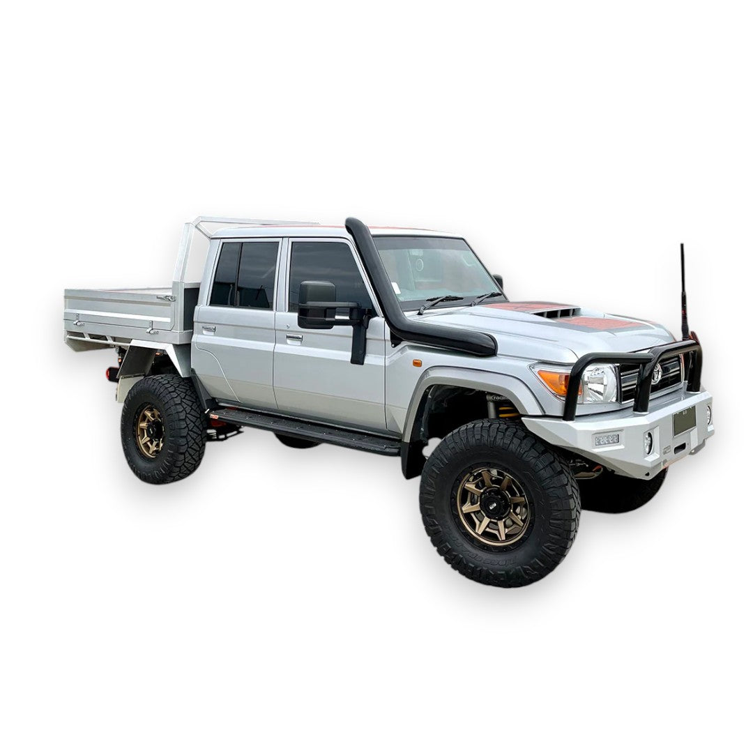 Toyota Landcruiser 76/78/79 Series 5" Stainless Snorkel (Pre-Facelift) - Phat Bars - Common Rail Cowboys