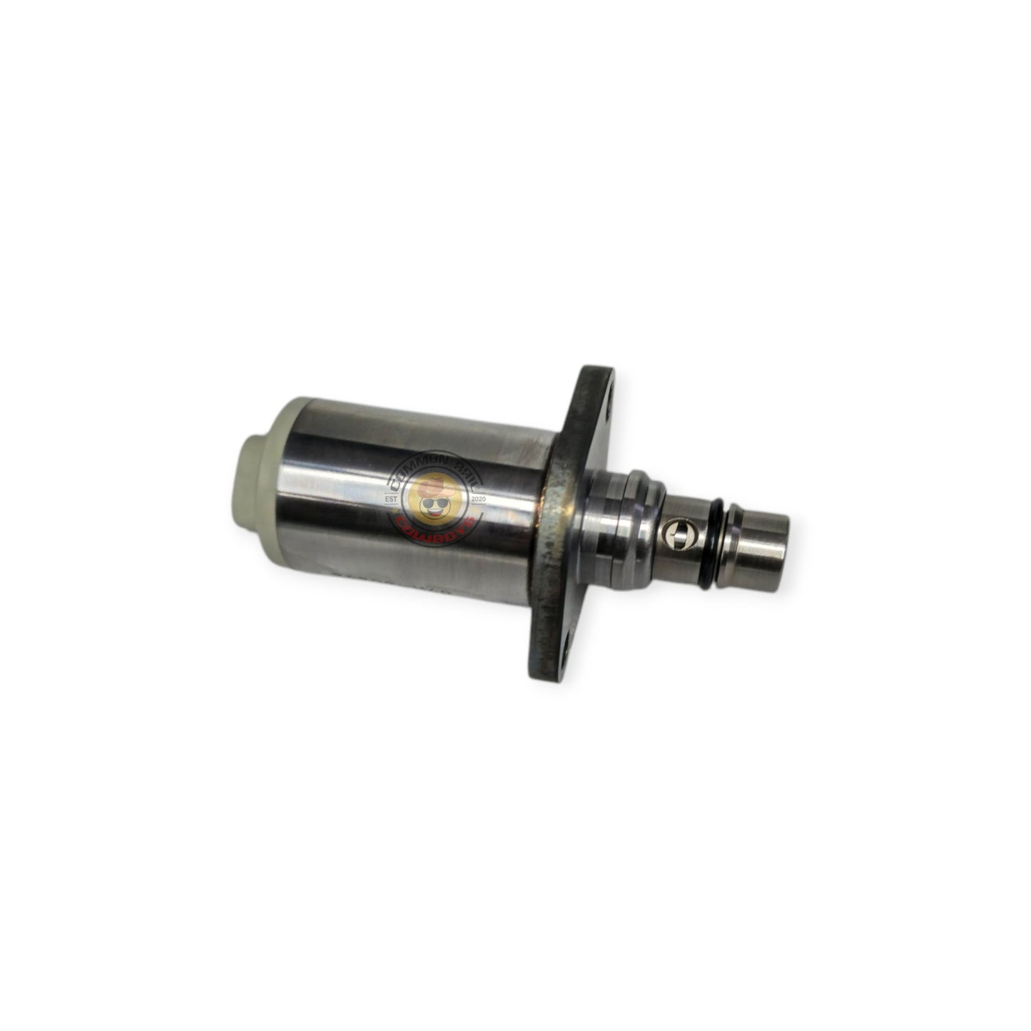 Denso 1VD Suction Control Valve (SCV) 294200-0693, close-up of the black plastic valve used in diesel fuel systems.