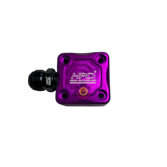HPD Crankcase Breather for 4JJ1 and 4JJ3 engines, side exit, compatible with HPD Special Parts 4JJ Bling products, shown in image.