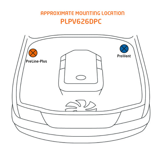 GU Patrol PreLine-Plus pre-filter and ProVent combo PLPV626DPC components by Direction Plus.