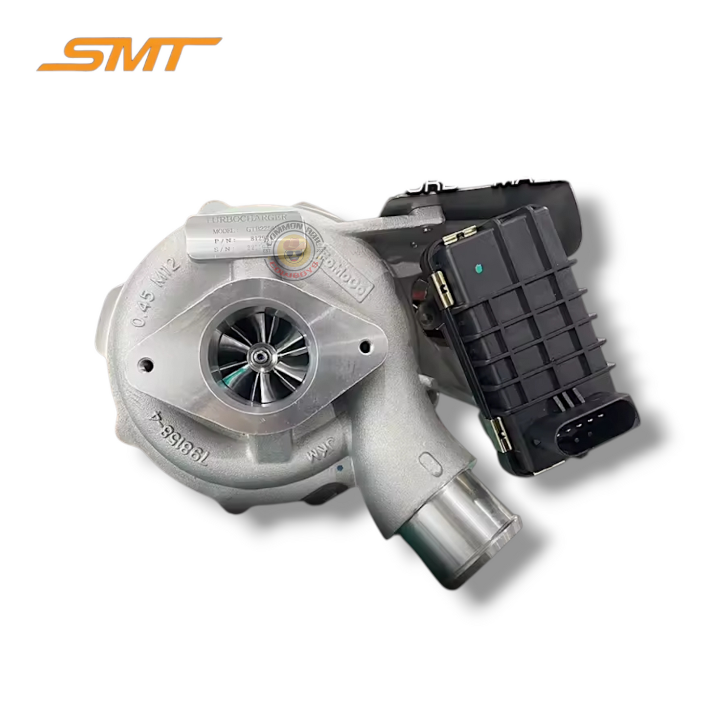 Flex P5AT Billet Upgrade Turbo for Ranger and BT-50 3.2L, SMT/FLEX turbocharger with high-performance billet design.