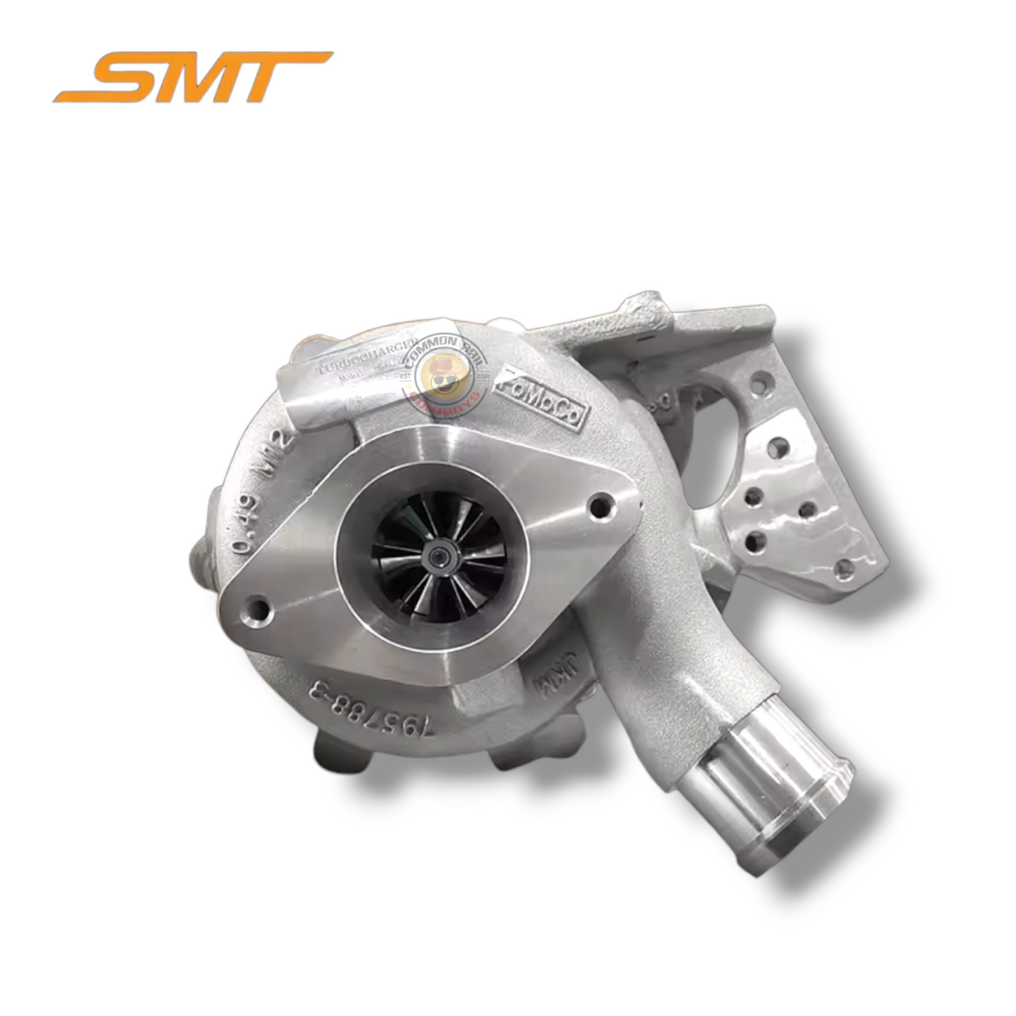 Flex P4AT Billet Upgrade Turbo for Ford and Mazda 2.2L engines, GTB1749V model, with PX1/UP compatibility and turbo components.