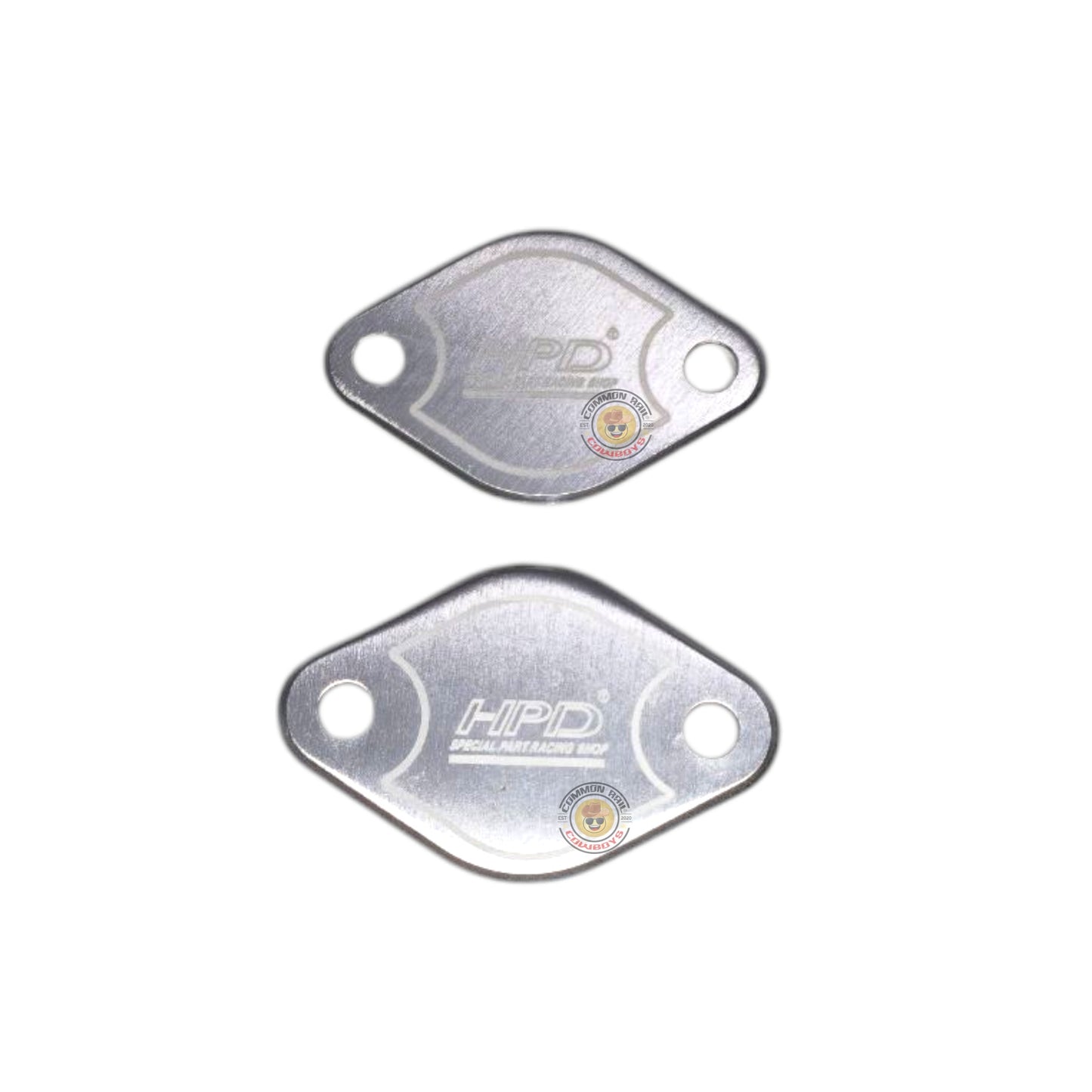 Silver 1KD EGR Delete Plates - HPD Special Parts