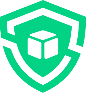 Monster-ShipProtect shipping protection icon showing secure package protection with a shield symbol on a white background.