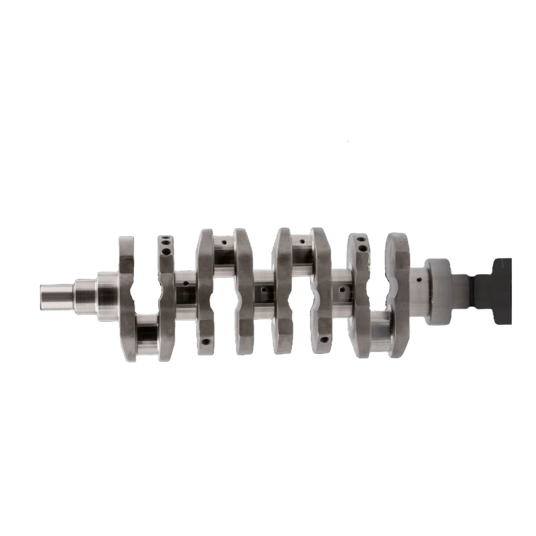 MRX 1KD 3.2L Stroker crankshaft for automotive engines, showing the detailed machined metal surface and design features.