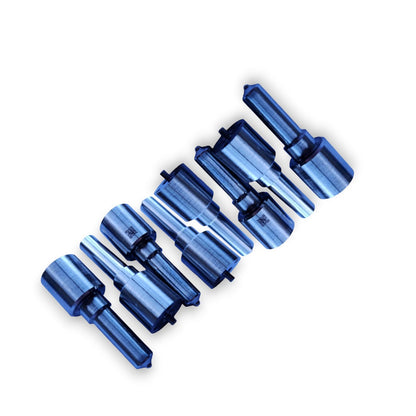 Denso 1VD +30 Injector Nozzles for 79 series pre-DPF, showing close-up of metal nozzles with precise nozzling details.