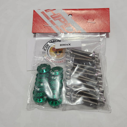 HPD Special Parts 4JJ1 rocker cover bolt and washer set showing bolts and washers for engine maintenance.
