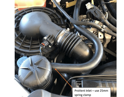 ProVent PV665DPK catch can close-up for Ford Ranger and Everest 3.2L P5AT 2015–2022.