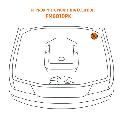Isuzu D-Max Fuel Manager pre filter kit by Direction Plus installed in engine bay, showing mounting location and filter components.
