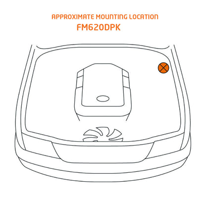 Direction Plus Prado fuel manager kit pre-filter (120/150/155) mounted, showing installation on vehicle fuel system.