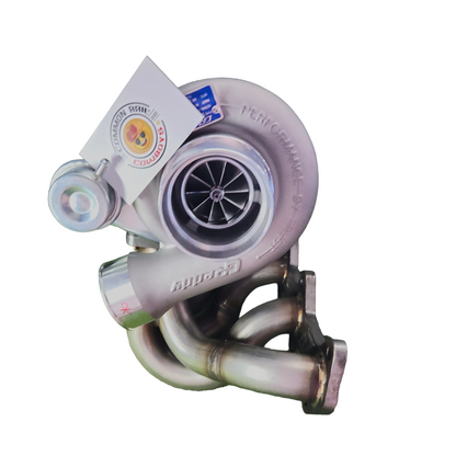 Greddy N70 Hilux F55 high-mount turbo kit for 1KD-FTV engine, showing turbo components and installation setup.