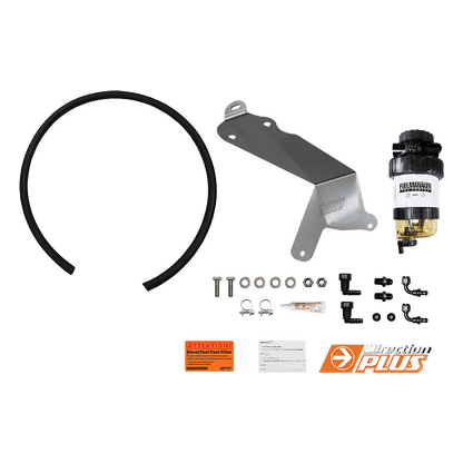 Direction Plus Ranger Everest BT-50 Fuel Manager Post-Filter Kit PF621DPK with filter components and hoses for fuel system filtration.
