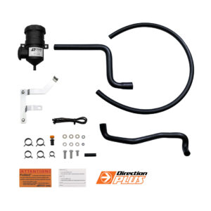 Direction Plus Pajero Sport 4N15 PFPV629DPC post-filter + catch can installed in engine bay.