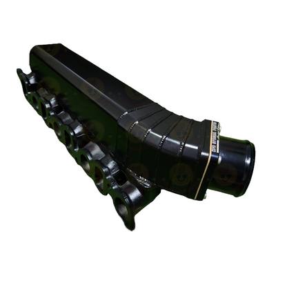 HPD Special Parts 1KD Lobster HPD Intake Manifold with custom powder coating, showcasing a sleek, high-performance automotive intake.