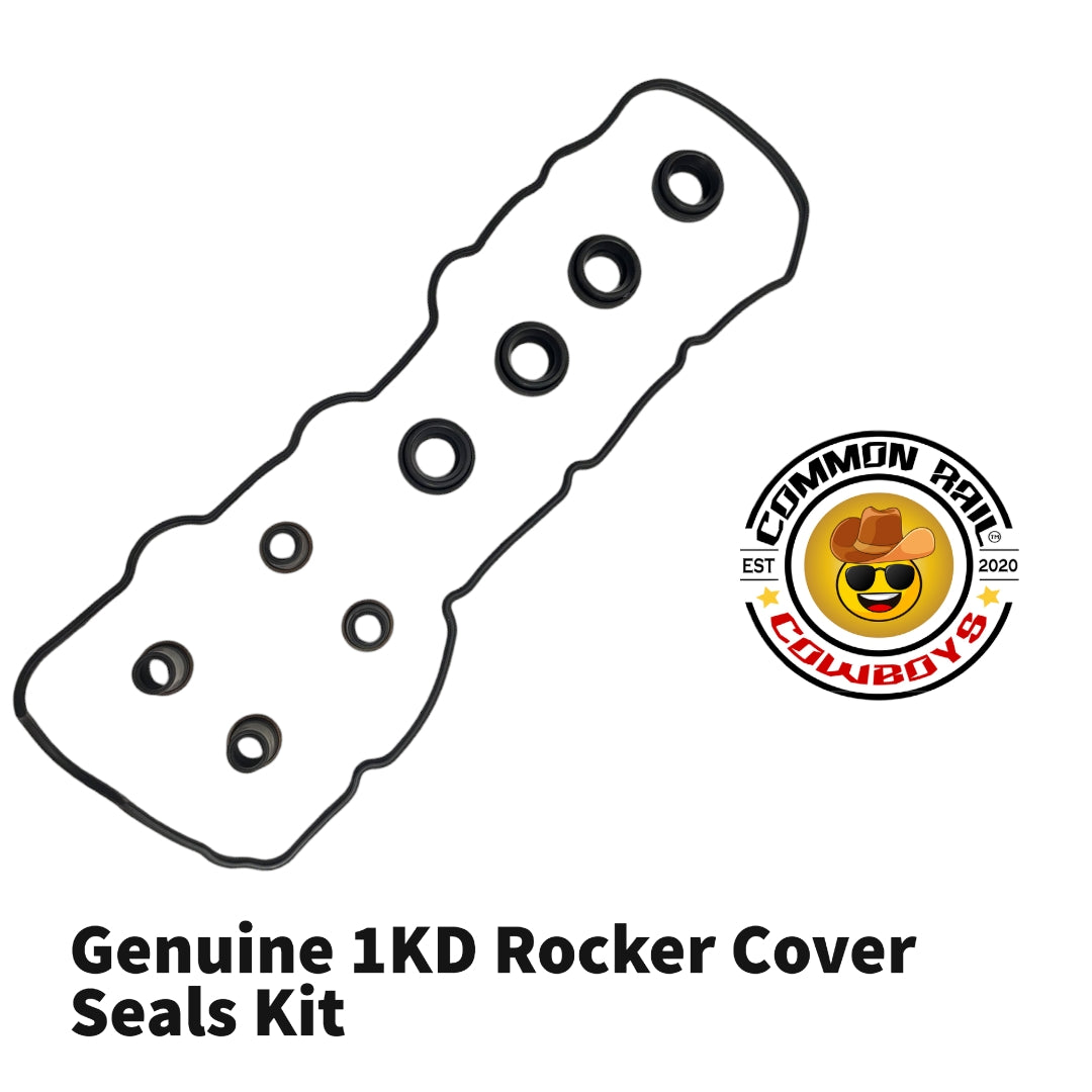 Genuine Parts - 1KD Rocker Cover Seals Kit - Common Rail Cowboys