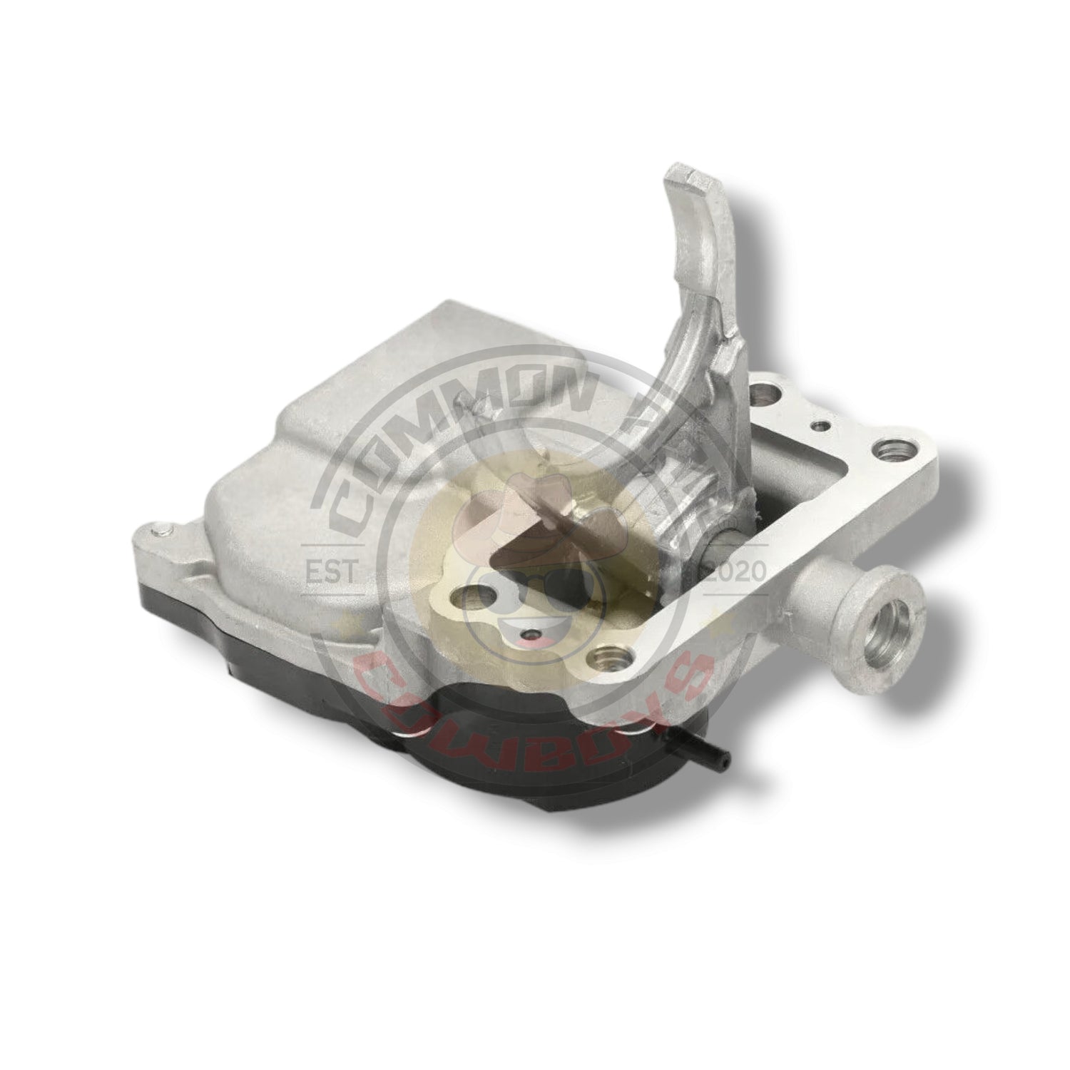 Toyota Hilux front differential actuator by Common Rail Cowboys, shown mounted on the vehicle's front axle.