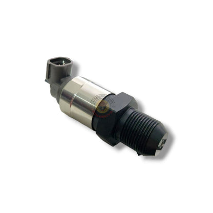 Electronic pressure relief valve sensor by Common Rail Cowboys, showing the device with wiring and control components.