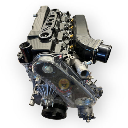 HPD Special Parts 1KD Lobster HPD Intake Manifold with custom powder coating, showing detailed view of the polished intake surface.
