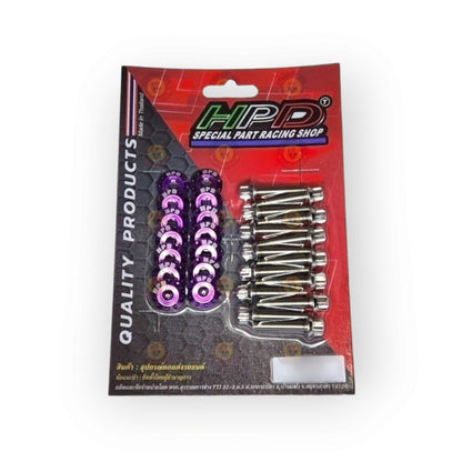 HPD Special Parts stainless steel bolt and washer set for rocker cover, includes durable hardware for engine maintenance.