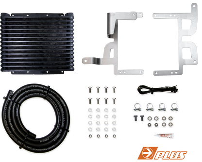 Transmission cooler kit for LandCruiser 200 Series by Direction Plus, includes cooling components for vehicle transmission.