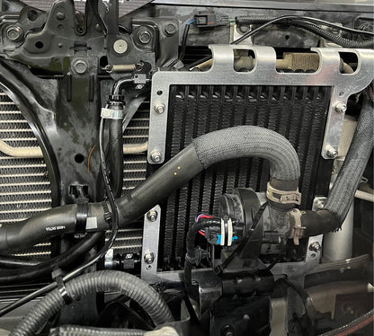 Direction Plus Navara NP300 transmission cooler TCB630DPK for 2015 and newer models, showing the compact cooling unit.
