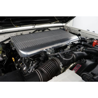 High Performance Diesel Toyota Landcruiser 70 Series V8 Series 2 intercooler, top mount, for improved engine cooling and performance.
