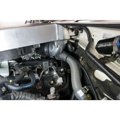 High Performance Diesel Toyota Landcruiser 70 Series V8 Series 2 intercooler, top mount, for enhanced engine cooling and performance.