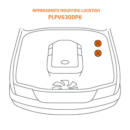 Direction Plus NP300 Pre-Filter and Catch Can Kit with in-cab alarm installed on vehicle engine bay.