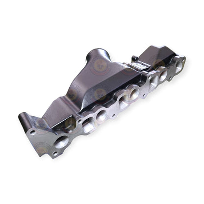 HPD Special Parts D-MAX Colorado intake manifold, forward-facing design, high-performance engine component with metallic finish.