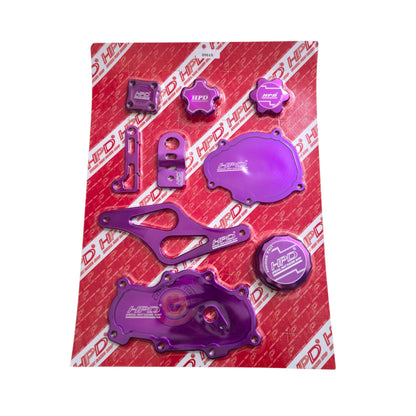 HPD 4JJ1 Bling Kit Euro 2 with single radiator bracket, featuring shiny, decorative 4JJ Bling Parts by HPD Special Parts.