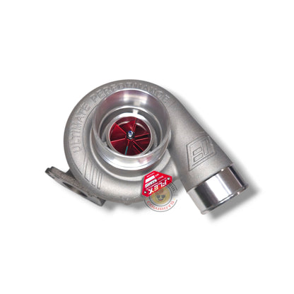 Flex F55 Boost X Turbo for 1KD 4JJ1 engines, high-performance turbocharger with boost gauge, built for increased horsepower.