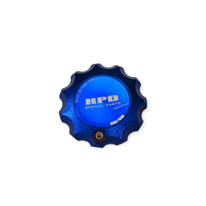 HPD 1KD & 1GD Coolant Reservoir Lid Cover from KD Bling Parts, featuring stylish design for Toyota engines.