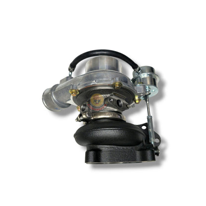 PKS turbocharger with 44mm turbo for 1KD and 4JJ1 engines, showing the detailed metal turbine and compressor housing.