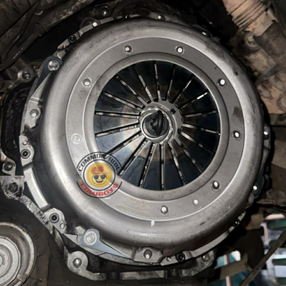 NPC heavy-duty clutch for Land Cruiser 76, 78, 79 Series, rated for 1600 nm torque, shown in black with clutch components.