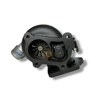 PKS 44mm Turbo for 1KD and 4JJ1 engines, close-up of the compact, high-performance turbocharger with metallic finish.