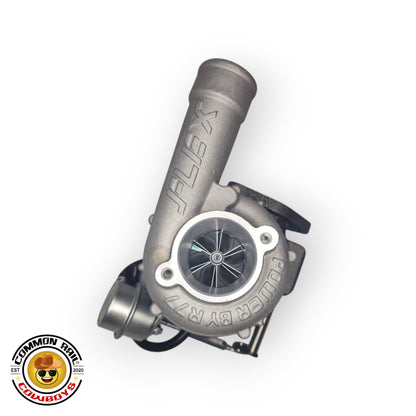 Flex R77 Pro 46mm Turbo for 1KD engine, showing the turbo unit with intake and exhaust components for high-performance boosting.
