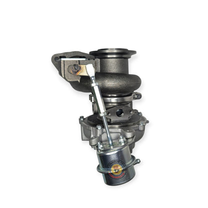 Flex 1GD 46mm Bolt On Turbo (Gated) for 2015-2019 diesel trucks, showing the turbocharger with inlet and outlet ports.