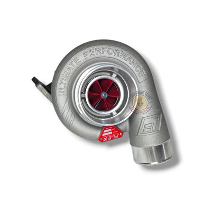 Flex F55 Boost X Turbo turbocharger with metal turbine housing and compressor wheel for 1KD 4JJ1 engines, boosting up to 300+ RWHP.