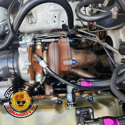 Titanium manifold studs for F44/F55 from Common Rail Cowboys, showing close-up of the durable, high-performance engine component
