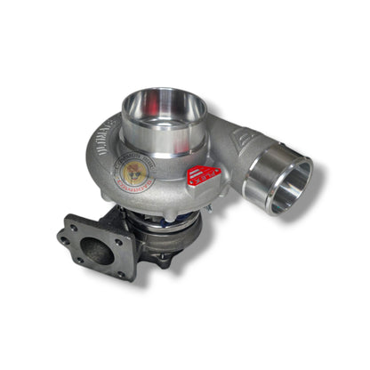 Flex F55 Boost X Turbo turbocharger for 1KD 4JJ1 engines, showing the compact metal turbine housing and compressor wheel.