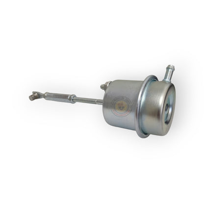Common Rail Cowboys 25 PSI Wastegate Actuator for F44 and F55 turbochargers, showing the metal actuator with mounting components.